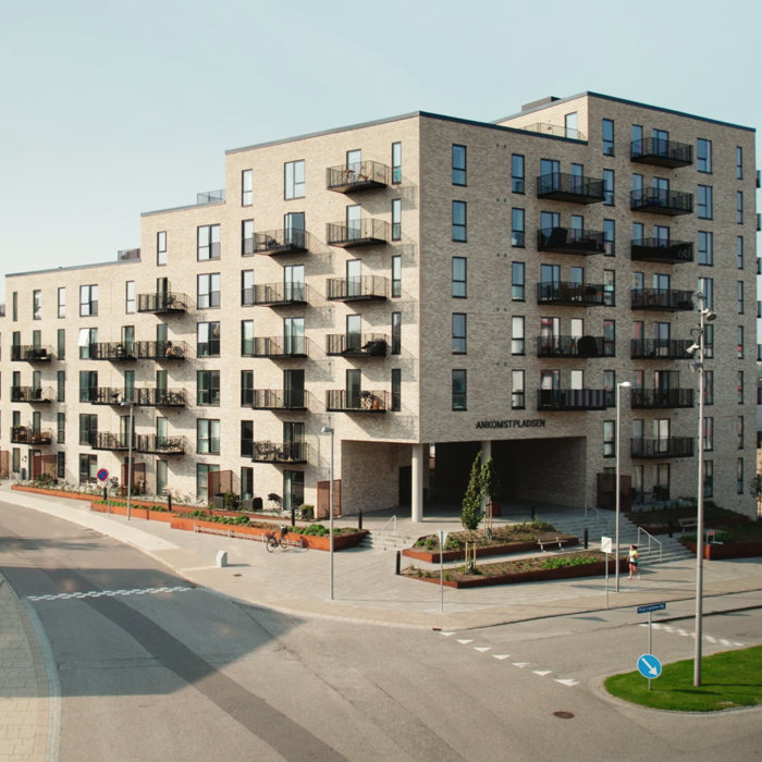 Nyopført 2-værelses lejlighed med tagterrasse på Ankomstpladsen 2